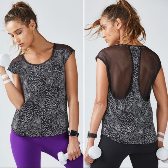 Fabletics Tops - Fabletics Vanessa Mesh Top